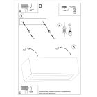 Wall lamp VEGA 30 concrete