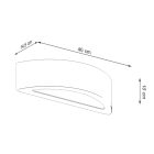 Wall lamp ATENA concrete