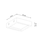 Ceiling lamp RIZA concrete