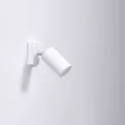 Wall lamp RING white with a switch