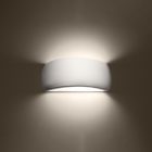 Varnished wall lamp PONTIUS white gloss