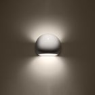 Varnished wall lamp GLOBE white gloss
