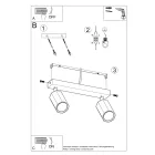 Ceiling lamp ZEKE 2 oak