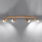 Ceiling lamp BERG 4 natural wood