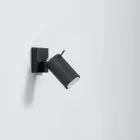 Wall lamp RING black a switch