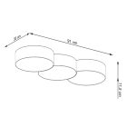 Ceiling lamp CIRCLE 3A white