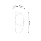 Wall lamp TEAR white