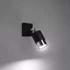 Wall lamp NERO black/chrome