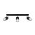 Ceiling lamp NERO 3 black/chrome