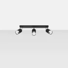 Ceiling lamp NERO 3 black/chrome