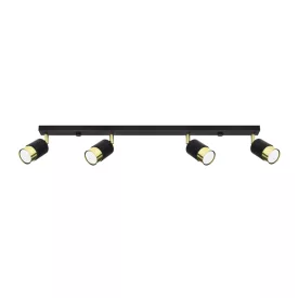 Ceiling lamp NERO 4 black/golden