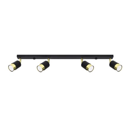 Ceiling lamp NERO 4 black/golden