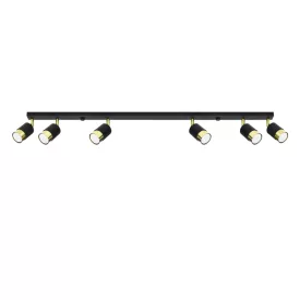 Ceiling lamp NERO 6 black/golden