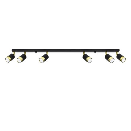 Ceiling lamp NERO 6 black/golden