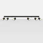 Ceiling lamp NERO 6 black/golden