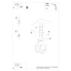 Ceiling lamp TULOS black