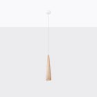 Pendant lamp SULA 1 natural wood