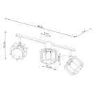 Ceiling lamp BELUCI 3 black