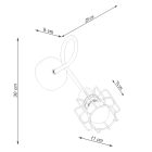 Wall lamp BELUCI 1S black