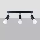 Ceiling lamp FORNES 3 black