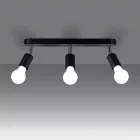 Ceiling lamp FORNES 3 black
