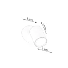 Wall lamp LEMMI 1 white