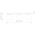 Ceiling lamp YOLI 3 white