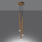 Pendant lamp PASTELO 3P gold