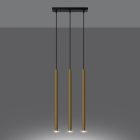 Pendant lamp PASTELO 3L polished gold