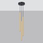 Pendant lamp PASTELO 3P polished gold