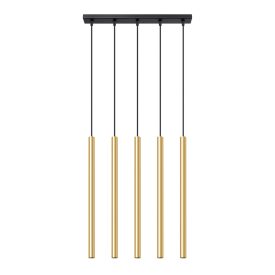 Pendant lamp PASTELO 5L polished gold