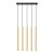 Pendant lamp PASTELO 5L polished gold