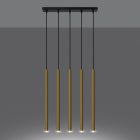 Pendant lamp PASTELO 5L polished gold