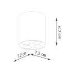 Ceiling lamp ZOE white LED