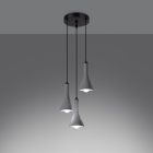 Pendant lamp REA 3P concrete