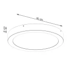 Ceiling lamp ONYX 40 black LED 3000K