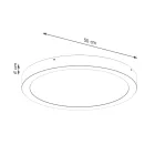 Ceiling lamp ONYX 50 black LED 3000K