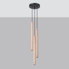 Pendant lamp PASTELO 3P wood
