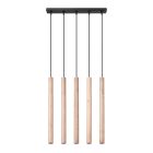 Pendant lamp PASTELO 5L wood