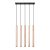 Pendant lamp PASTELO 5L wood