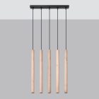 Pendant lamp PASTELO 5L wood
