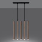 Pendant lamp PASTELO 5L wood