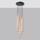 Pendant lamp PASTELO 5P wood