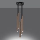 Pendant lamp PASTELO 5P wood