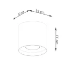 Ceiling lamp MIKA gold