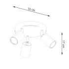 Ceiling lamp VERDO 3P white