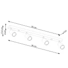 Ceiling lamp VERDO 4 white
