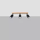 Ceiling lamp VERDO 3L black