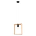 Pendant lamp ARIES natural wood