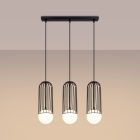 Pendant lamp BRINA 3L black